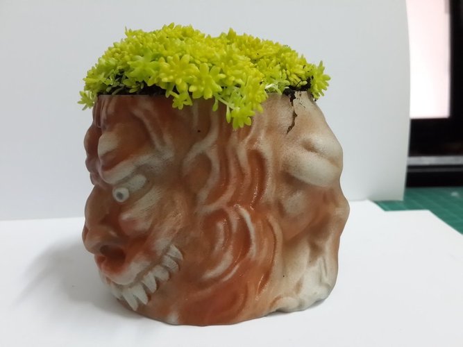 獅子座花盆 Leo- flowerpot 3D Print 55801
