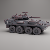 Small ASLAV 8X8 3D Printing 558039