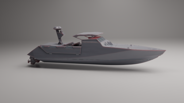 CCV MILITARY SPEED BOAT (FULL HULL AND WATERLINE)