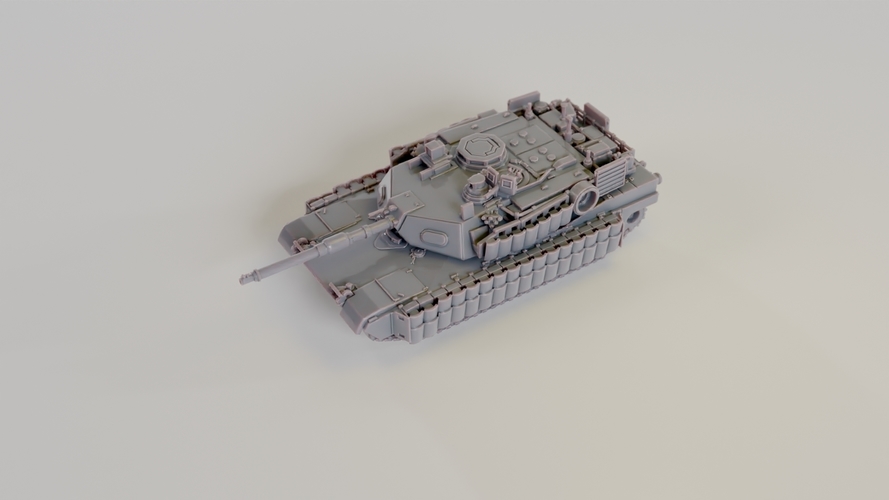 M1A2 ABRAMS WITH TUSK III 3D Print 558096