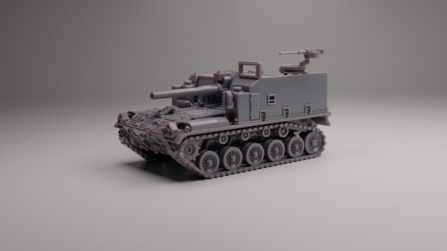 M44 SELF-PROPELLED HOWITZER 3D Print 558113