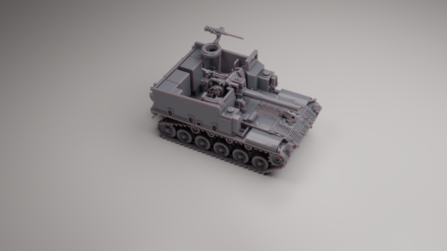 M44 SELF-PROPELLED HOWITZER 3D Print 558115