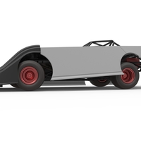 Super Dirt Late model while turning Version 2 Scale 1:25 - Thumbnail 2