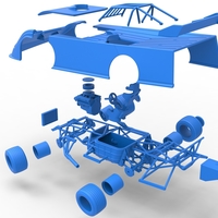 Super Dirt Late model while turning Version 2 Scale 1:25 - Thumbnail 25