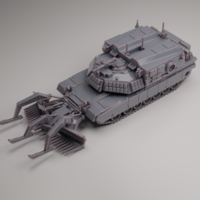 Small M1150 ASSAULT BREACHER VEHICLE (ABV) 3D Printing 558181