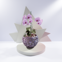 Blossom Mirage Orchid Pot - Planter-Decorative Bowl - Thumbnail 3