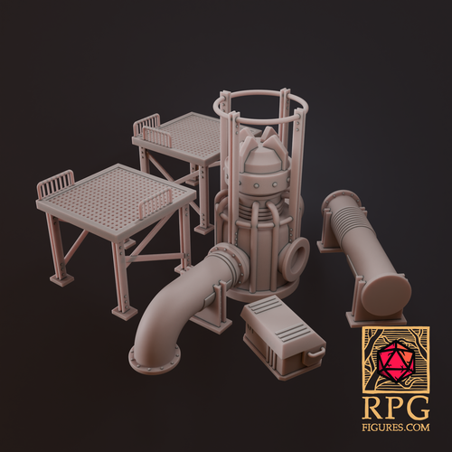 3D Printed Printable Terrains - Science Fiction Modular Pack 1 by ...