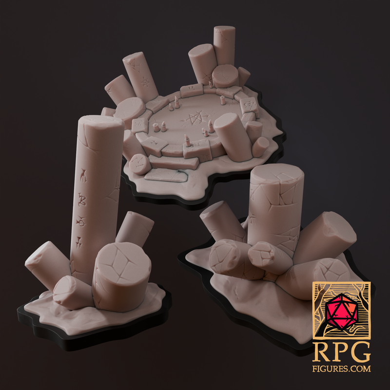 Printable Terrains - Basalt Pack 1