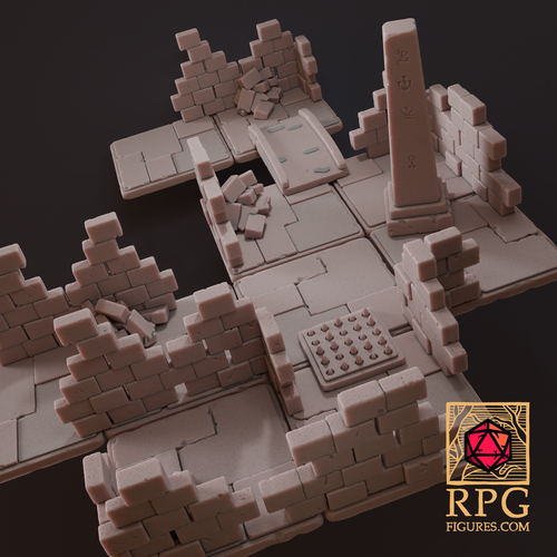 3D Printed Printable Terrains - Dungeon Pack 1 by RPGfigures | Pinshape