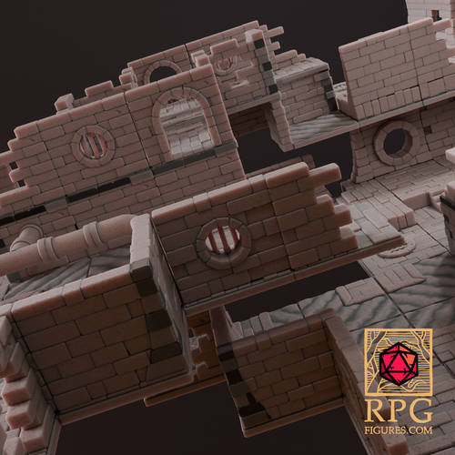 3D Printed Printable Terrains - Sewers MEGA Pack by RPGfigures | Pinshape