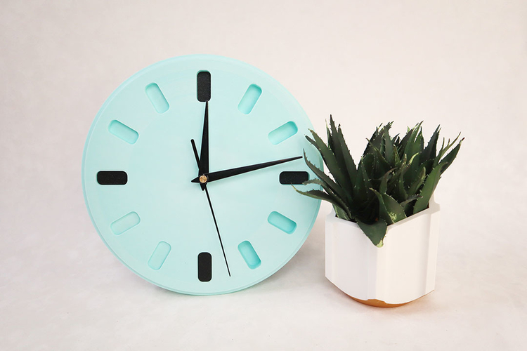 Modern Clock 3D Print 558726