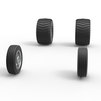 Wheel set of 2wd Pulling truck Scale 1:25 - Thumbnail 3