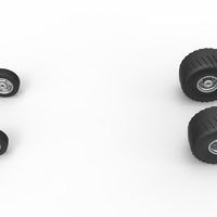 Wheel set of 2wd Pulling truck Scale 1:25 - Thumbnail 6