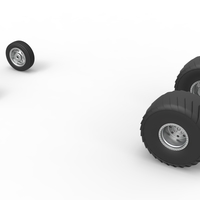 Wheel set of 2wd Pulling truck Scale 1:25 - Thumbnail 8