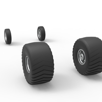 Wheel set of 2wd Pulling truck Scale 1:25 - Thumbnail 9