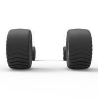 Wheel set of 2wd Pulling truck Scale 1:25 - Thumbnail 10