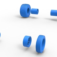 Wheel set of 2wd Pulling truck Scale 1:25 - Thumbnail 11