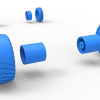 Wheel set of 2wd Pulling truck Scale 1:25 - Thumbnail 12