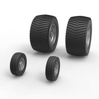 Wheel set of Pro Stock Pulling Tractor Scale 1:25 - Thumbnail 2