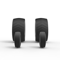 Wheel set of Pro Stock Pulling Tractor Scale 1:25 - Thumbnail 3