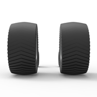 Wheel set of Pro Stock Pulling Tractor Scale 1:25 - Thumbnail 9