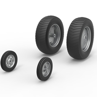 Wheel set of Small block Pulling tractor Scale 1:25 - Thumbnail 2