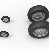 Wheel set of Small block Pulling tractor Scale 1:25 - Thumbnail 6