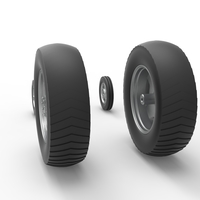 Wheel set of Small block Pulling tractor Scale 1:25 - Thumbnail 8