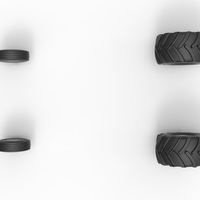 Wheel set of Vintage 2wd Pulling truck Scale 1:25 - Thumbnail 7