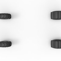 Wheel set of Mud dragster Version 1 Scale 1:25 - Thumbnail 7
