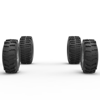 Wheel set of Mud dragster Version 2 Scale 1:25 - Thumbnail 4