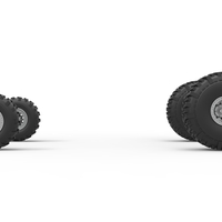 Wheel set of Mud dragster Version 2 Scale 1:25 - Thumbnail 5