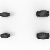 Wheel set of Mud dragster Version 2 Scale 1:25 - Thumbnail 7