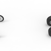 Wheel set of Vintage Front engine dragster Scale 1:25 - Thumbnail 5