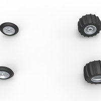 Wheel set of Vintage Sand Rail buggy Scale 1:25 - Thumbnail 6