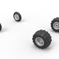 Wheel set of Vintage Sand Rail buggy Scale 1:25 - Thumbnail 7