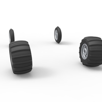 Wheel set of Vintage Sand Rail buggy Scale 1:25 - Thumbnail 8