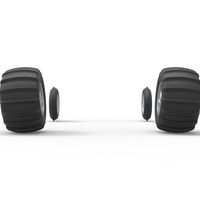 Wheel set of Vintage Sand Rail buggy Scale 1:25 - Thumbnail 9