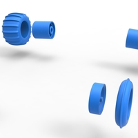 Wheel set of Vintage Sand Rail buggy Scale 1:25 - Thumbnail 10