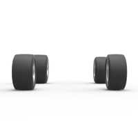 Wheel set of Asphalt Sprint car Scale 1:25 - Thumbnail 4