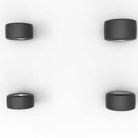 Wheel set of Asphalt Sprint car Scale 1:25 - Thumbnail 7