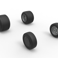 Wheel set of Dirt Sprint car Scale 1:25 - Thumbnail 10