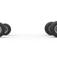 Wheel set of Northeast Dirt Modified stock car 1:25 - Thumbnail 4