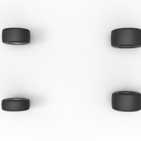 Wheel set of Northeast Dirt Modified stock car 1:25 - Thumbnail 7