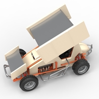 Winged Sprint car for Ice Scale 1:25 - Thumbnail 4