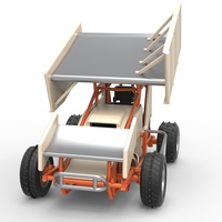 Winged Sprint car for Ice Scale 1:25 - Thumbnail 5