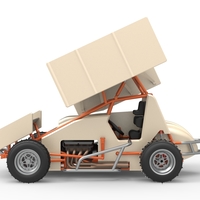 Winged Sprint car for Ice Scale 1:25 - Thumbnail 8