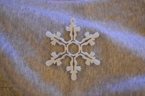 Medium Snowflake Ornament 3D Printing 55896