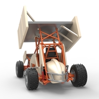 Winged Sprint car for Ice Scale 1:25 - Thumbnail 13