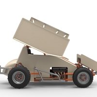 Winged Sprint car for Ice Scale 1:25 - Thumbnail 19